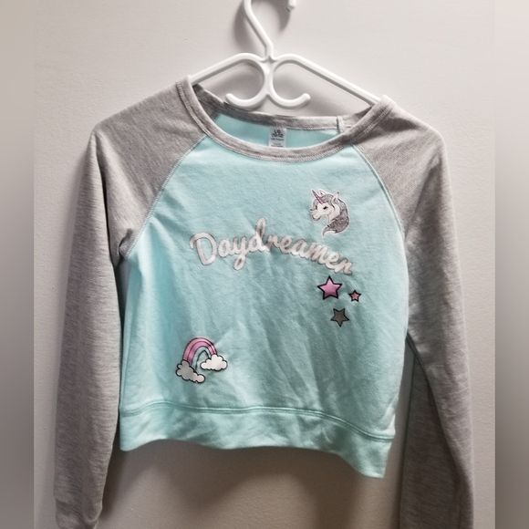 Other - Daydreamer Unicorn Kids Shirt - Light Blue and Gray